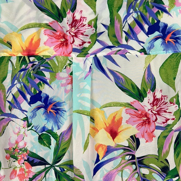 Tommy Bahama silk floral button shirt M - Picture 8 of 8